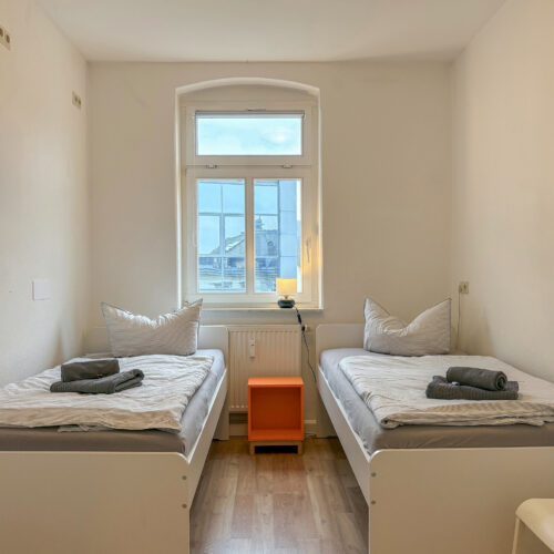 Am Stadtpark - Schlafzimmer mit 2 Betten