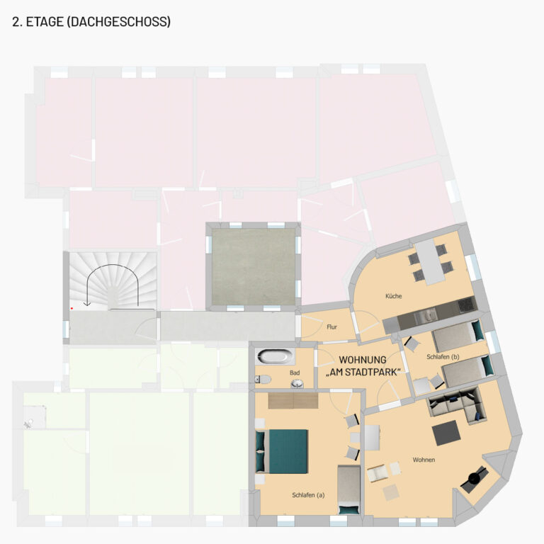 Grundriss Felsenruh 2. Etage